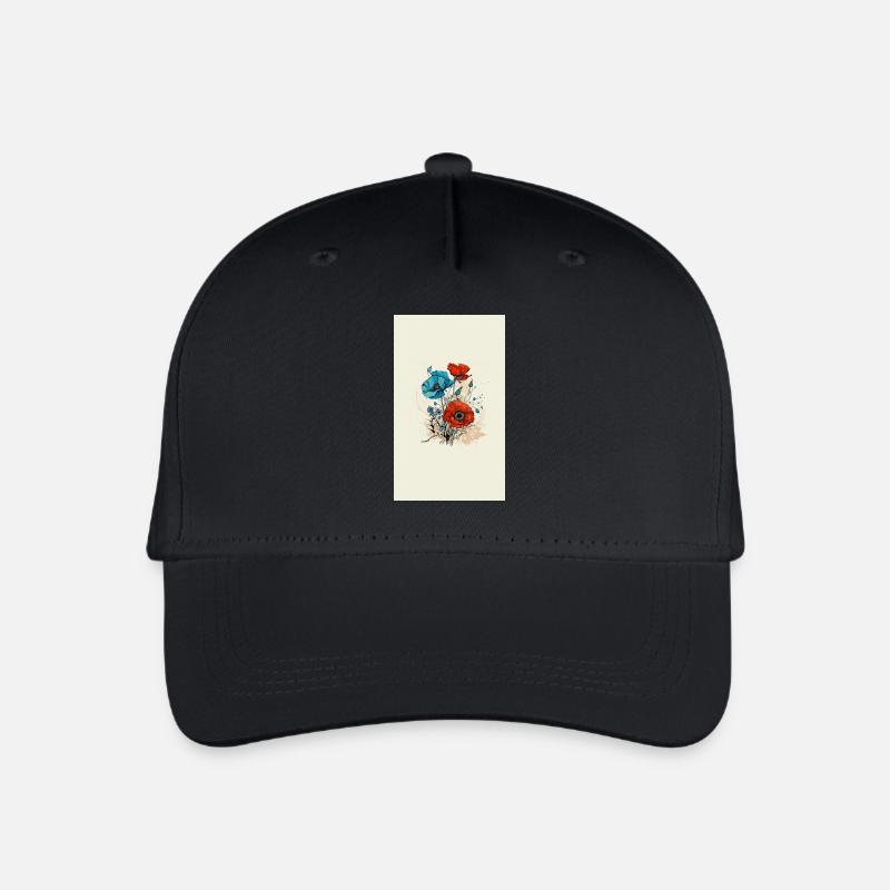 Coquelicots - Casquette de baseball bio Enfant - noir