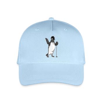 Chant du micro Penguin Singer - Casquette de baseball bio Enfant - bleu clair - Devant