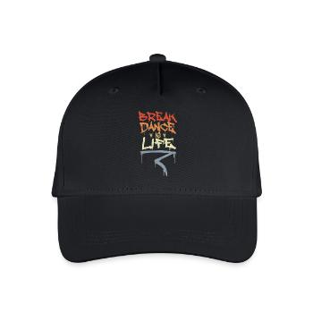 Break Dance Is Life - Organic Kids’ Baseball Cap - black - Front