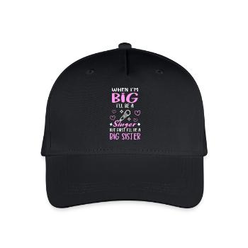 I´ll Be A Big Sister Singer Girls Announcement - Kinder Bio Basecap - Schwarz - Vorne