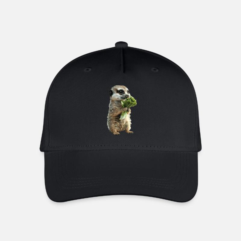 Erdmännchen - Kinder Bio Basecap - Schwarz