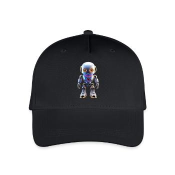 Robots for the individual LooK - Organic Kids’ Baseball Cap - black - Front