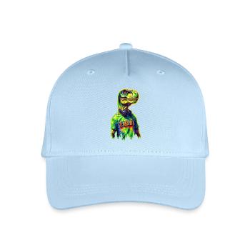 DJ T-Rex 🎧 - Casquette de baseball bio Enfant - bleu clair - Devant
