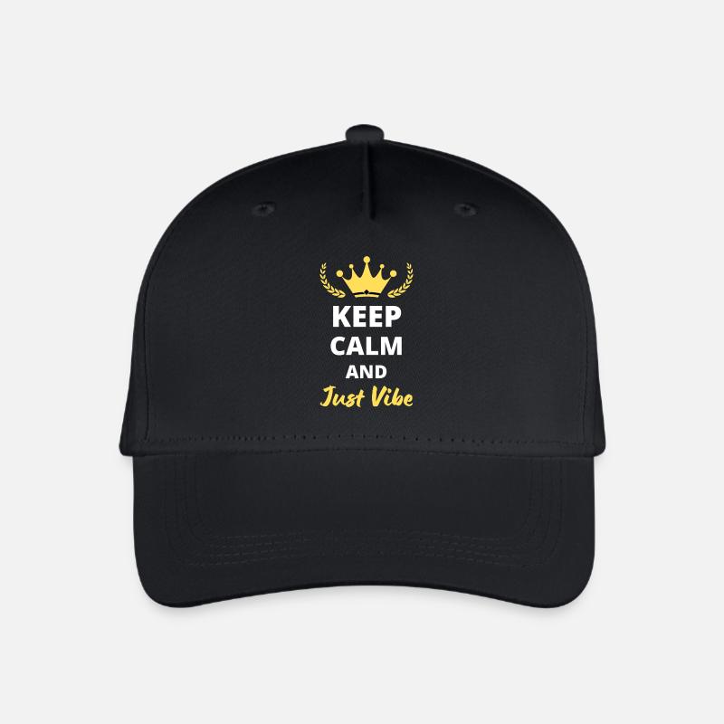 Keep Calm and Just Vibe - Casquette de baseball bio Enfant - noir