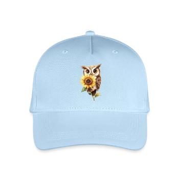 Schneeleopard - Kinder Bio Basecap - Hellblau - Vorne