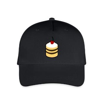 Gâteau aux cerises - Casquette de baseball bio Enfant - noir - Devant