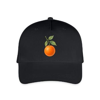 orange - Kinder Bio Basecap - Schwarz - Vorne