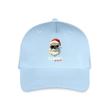 Terminator Santa be back Bescherung - Kinder Bio Basecap - Hellblau - Vorne