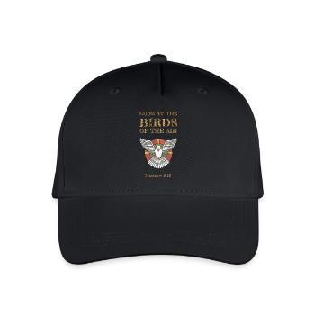 Regardez les oiseaux du ciel - Casquette de baseball bio Enfant - noir - Devant