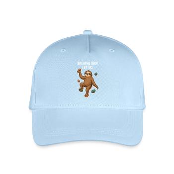 Zen Faultier: Grip Let Go Klettern - Kinder Bio Basecap - Hellblau - Vorne