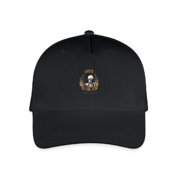 Latte à tomber par terre - Casquette de baseball bio Enfant - noir - Devant
