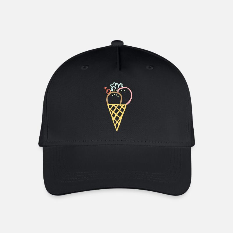 ICE CREAM SUMMER - Kinder Bio Basecap - Schwarz