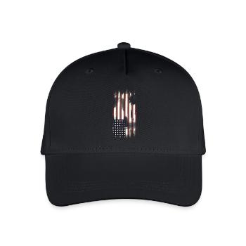 USA Flag - Organic Kids’ Baseball Cap - black - Front
