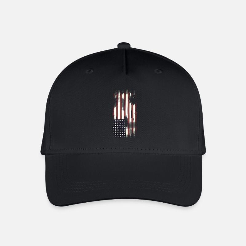 USA Flag - Kinder Bio Basecap - Schwarz