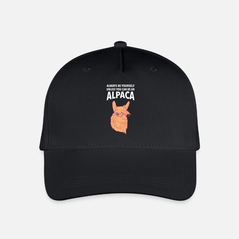 Always Be An Alpaca - Kinder Bio Basecap - Schwarz