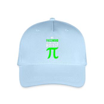 Passwort ist Pi Ziffern - Kinder Bio Basecap - Hellblau - Vorne