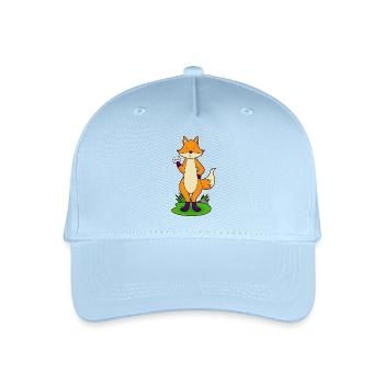 Fuchs Letter - Organic Kids’ Baseball Cap - light blue - Front