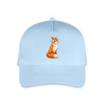 Fuchs Glasses - Organic Kids’ Baseball Cap - light blue - Front