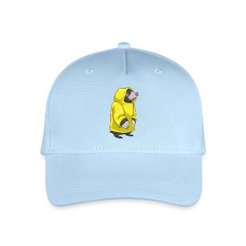 Maulwurf Regenjacke - Kinder Bio Basecap - Hellblau - Vorne