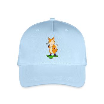 Fuchs Detektiv Lupe - Kinder Bio Basecap - Hellblau - Vorne