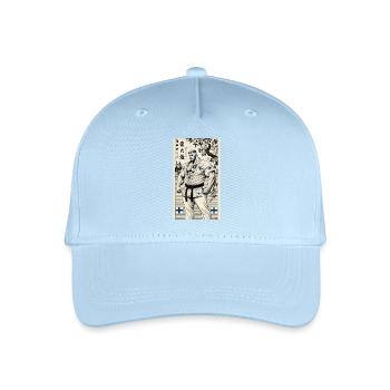 Finnisches Karate MASTER - Kinder Bio Basecap - Hellblau - Vorne