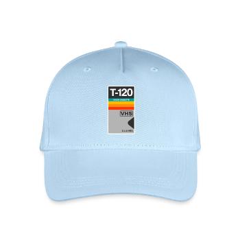 VHS Video Kassette Retro Vintage Symbol Symbol. - Kinder Bio Basecap - Hellblau - Vorne