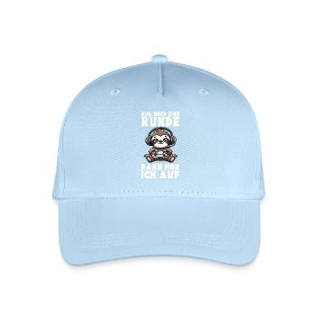 Nur Noch Eine Runde Dann Hör Ich Auf Faultier - Kinder Bio Basecap - Hellblau - Vorne