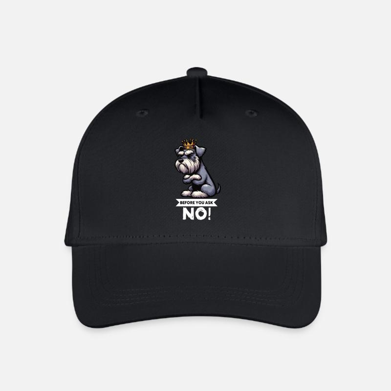 Before You Ask Schnauzer Riesenschnauzer   - Kinder Bio Basecap - Schwarz