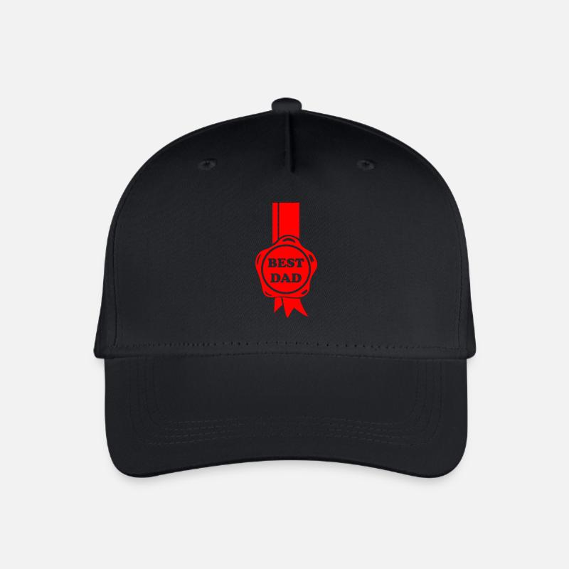 Orden best dad Orden - Kinder Bio Basecap - Schwarz
