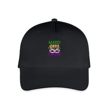 Mardi Gras Cruise 2026 Passende Familienfeier - Kinder Bio Basecap - Schwarz - Vorne