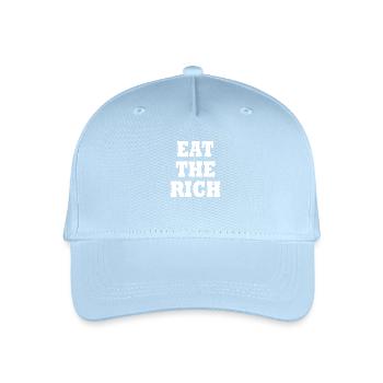 Eat the rich - Kinder Bio Basecap - Hellblau - Vorne