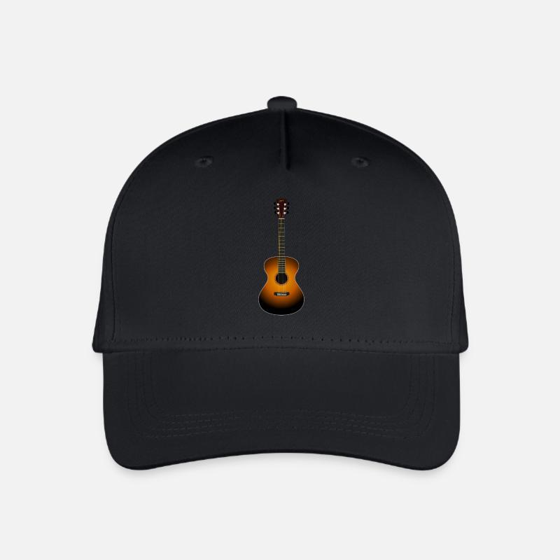 Akustische Gitarre - Kinder Bio Basecap - Schwarz