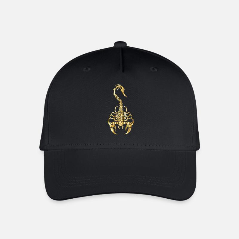 Scorpio gold - Organic Kids’ Baseball Cap - black