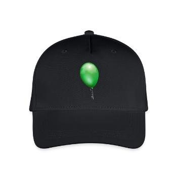 Ballon grün - Kinder Bio Basecap - Schwarz - Vorne