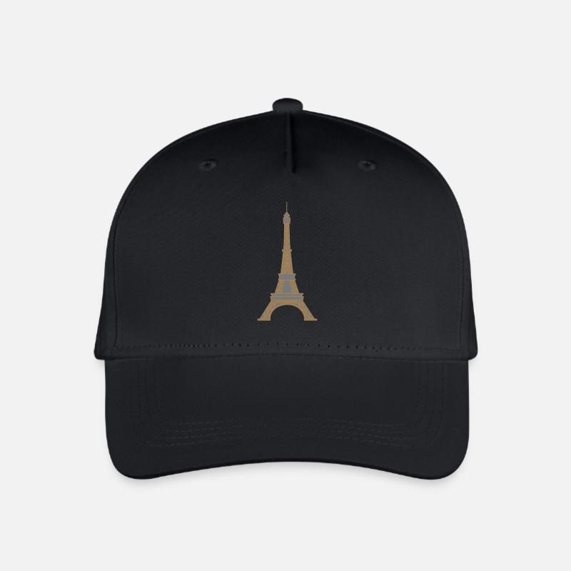 Eiffelturm - Kinder Bio Basecap - Schwarz