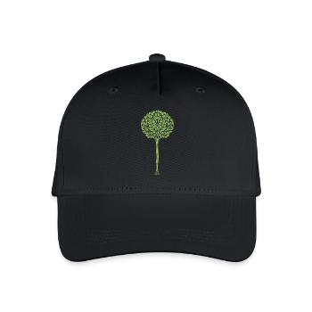 Veganer Vegetarier Tierschutz Geschenkidee - Kinder Bio Basecap - Schwarz - Vorne