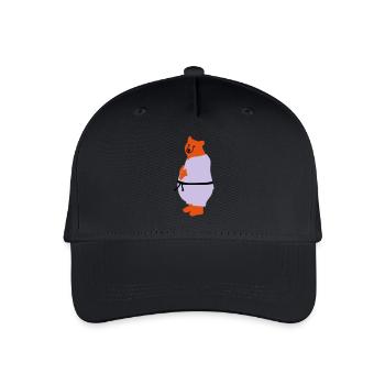 taekwondo bear - Organic Kids’ Baseball Cap - black - Front