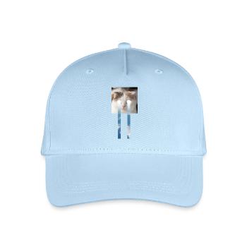THE CAT AND THE SKY - Organic Kids’ Baseball Cap - light blue - Front
