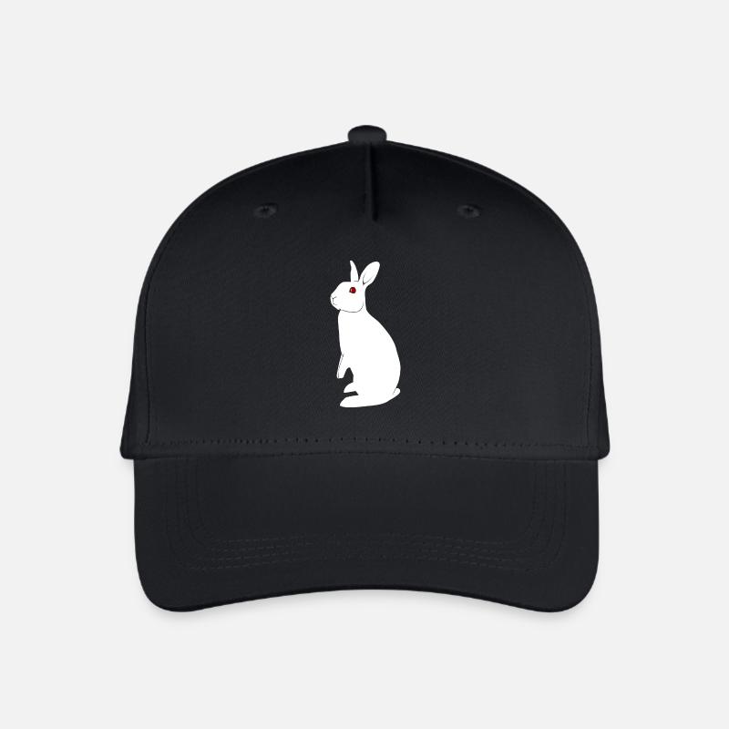 Albino Kaninchen - Kinder Bio Basecap - Schwarz