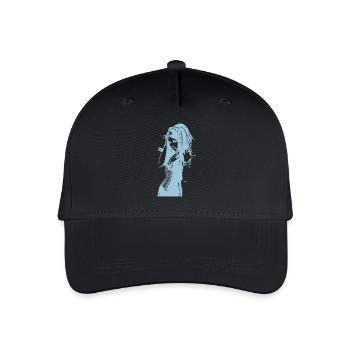 Blue Silhouette - Organic Kids’ Baseball Cap - black - Front