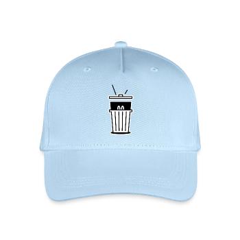 Voyou caché dans une poubelle - Casquette de baseball bio Enfant - bleu clair - Devant