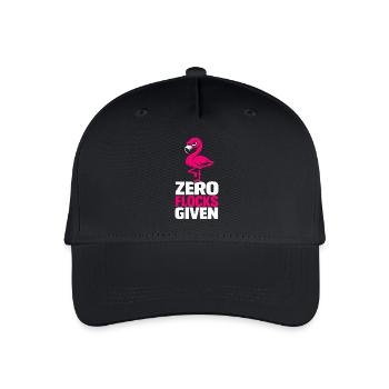 Zero Flocks Given - Kinder Bio Basecap - Schwarz - Vorne