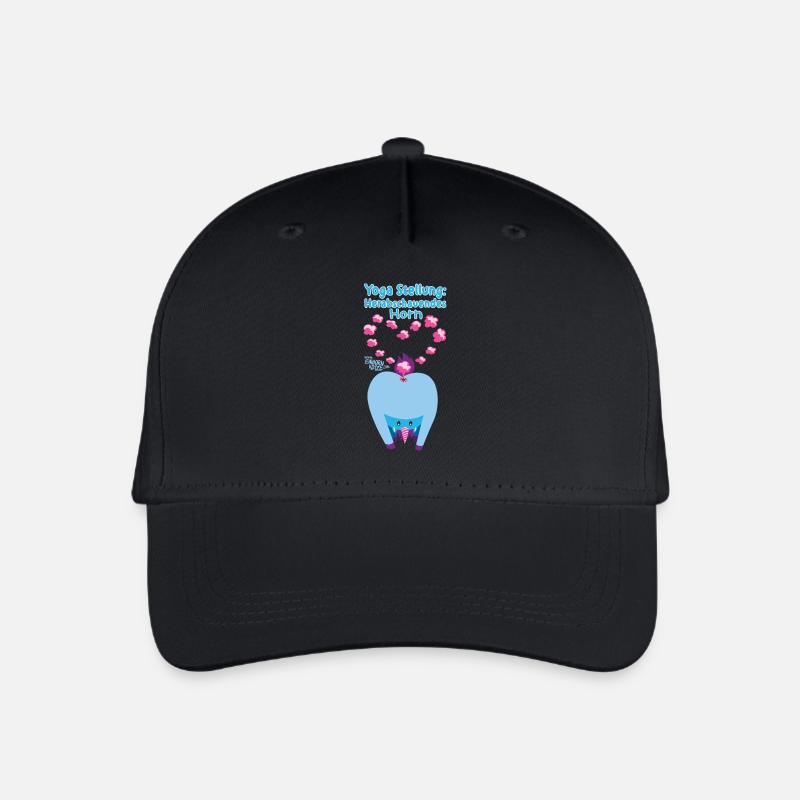 Yoga Stellung Einhorn - Kinder Bio Basecap - Schwarz