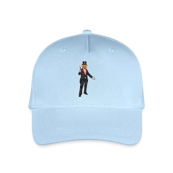 Jack O'Lantern Halloween Wizard - Organic Kids’ Baseball Cap - light blue - Front