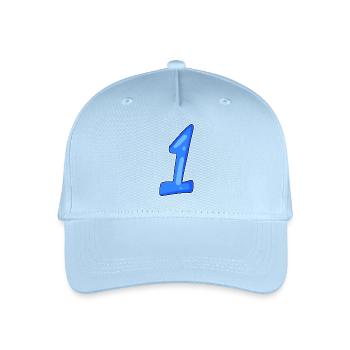 1 gewinner - Kinder Bio Basecap - Hellblau - Vorne