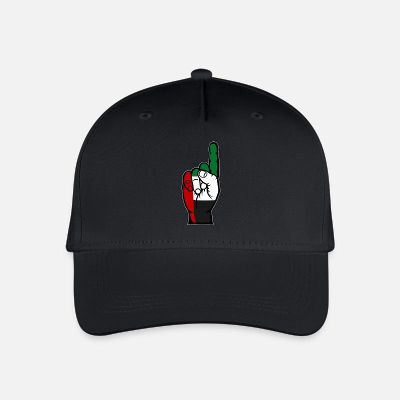 Vereinigte Arabische Emirate Flagge Nummer 1 - Kinder Bio Basecap - Schwarz