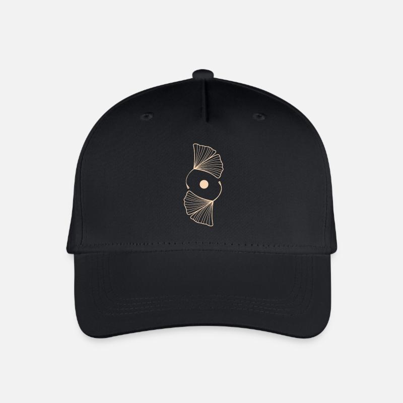 Ginkgoblätter Ginkgo - Kinder Bio Basecap - Schwarz