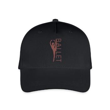 Ballerina Balletttänzerin Tanzen Ballett Geschenk - Kinder Bio Basecap - Schwarz - Vorne