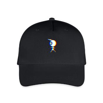 EDM - Alien - Glitch Rave Style - Kinder Bio Basecap - Schwarz - Vorne