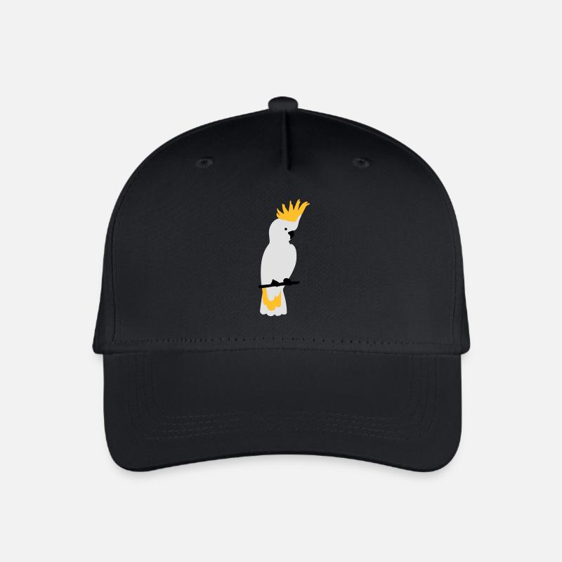 Kakadu Papagei - Kinder Bio Basecap - Schwarz